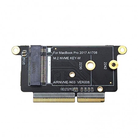 A1708 - SSD - NVMe PCI Express PCIE to NGFF M2 SSD adapter card - M.2 for Macbook Pro Retina 13"Upgrade & repair