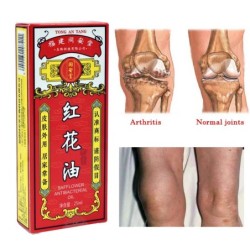 Analgesic oil - pain relief - rheumatoid arthritis - muscle / back pain - red flower extract - 25mlMassage