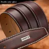 Designers mens belt - genuine leather - metal buckle - brownBelts