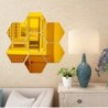 Hexagon shaped mirror - wall sticker - 12 piecesWall stickers