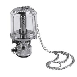 Outdoor / camping lantern - portable aluminum gas light - hanging glass lamp - 80 LUXOutdoor & Camping