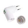 E27 light socket with EU / US plug and built-in switchLighting fittings