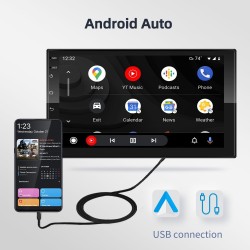 Android 9 / 10 car radio - 1GB-16GB - Bluetooth - camera - CarPlay - MirrorLinkDin 2