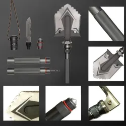 Multifunctional foldable shovel - military / camping / survival / emergency toolSurvival tools
