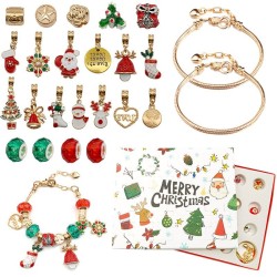 Christmas advent calendar - with jewelry - bracelet making kit - earringsChristmas