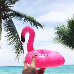 Inflatable flamingo - pool drink holder - floating toy - 10 piecesInflatable