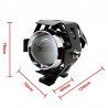 Motorcycle LED headlight - 3000LM CREE Chip U5 - 3 modes - fog lamp - waterproof - 2 piecesLED