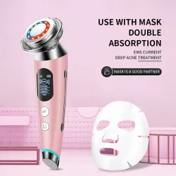 Electric face massager - skin rejuvenation - lifting - wrinkle removal - mesotherapy - electroporation - LEDSkin