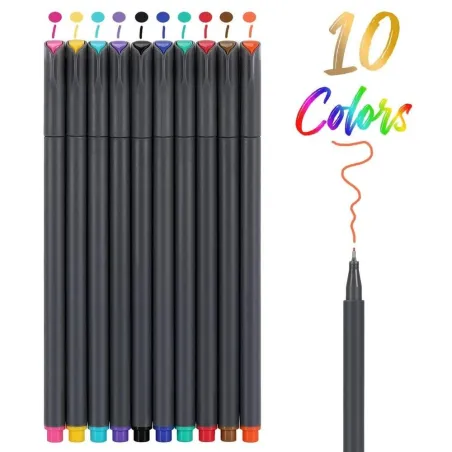 Fine line drawing pens - 10 piecesPens & Pencils