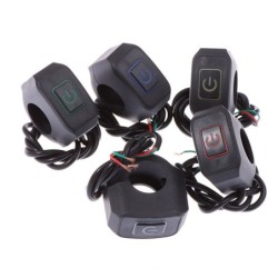 22mm 7/8'' - motorcycle handlebar switch - momentary control switch - with LED light - waterproofSwitches