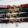 Thin leather belt - gold loose buckleBelts