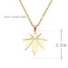 Maple leaf pendant - stainless steel necklaceNecklaces