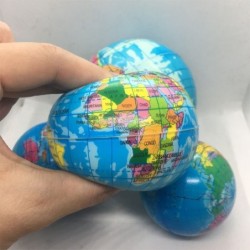 Foam ball with world map - stress relief toy - 76mmFidget Spinner