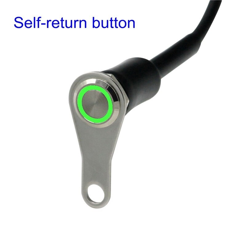 LED motorcycle handlebar switch - ON-OFF - adjustable mount - waterproof - stainless steelSwitches
