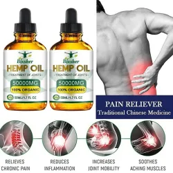 Organic hemp oil - rheumatoid arthritis - muscle pain relief - massage oilMassage