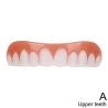 Silicone cosmetic denture - upper / lower bracesTeeth Whitening
