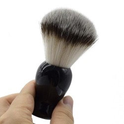 Professional beard shaving set - brush - stainless steel bowl - with standShaving