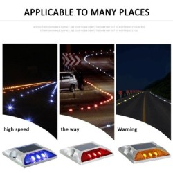 Solar LED reflector - road light- warning lamp - aluminumStreet lighting
