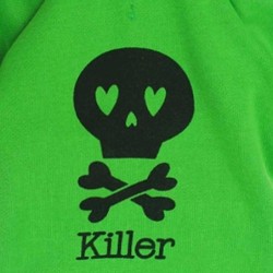 Warm hoodie - for dogs / cats - skull printed - KILLER letteringCats