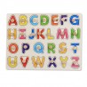 Montessori wooden puzzle with handles - educational toyEducational