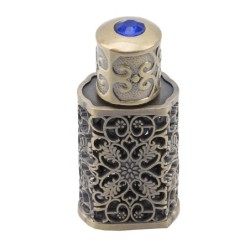 Retro metal perfume bottle - with crystal - Arabic style - 3mlPerfumes
