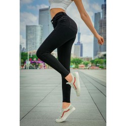 High waisted pencil jeans - stretch lycra - SlimPants
