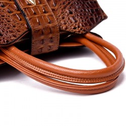Elegant shoulder bag - crocodile skin patternHandbags