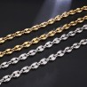 Coffee beans shaped link chain - necklace - stainless steel - unisex - waterproofNecklaces