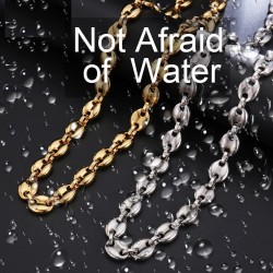 Coffee beans shaped link chain - bracelet - stainless steel - unisex - waterproofBracelets
