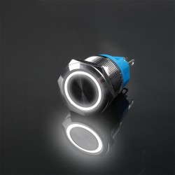 Metal push button switch - waterproof - self-locking - LED - 12mm / 16mm / 19mm / 22mm - 6V / 24V / 220VSwitches