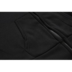 Black hoodie - with zipper - punk styleHoodies & Jumpers