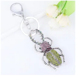 Crystal insect shape keychainKeyrings