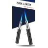 Metal torch gas lighter - windproof - adjustable flameLighters