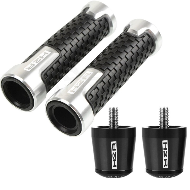 Motorcycle handlebar / ends - aluminum plugs - 22 mm - setHand Grips & End