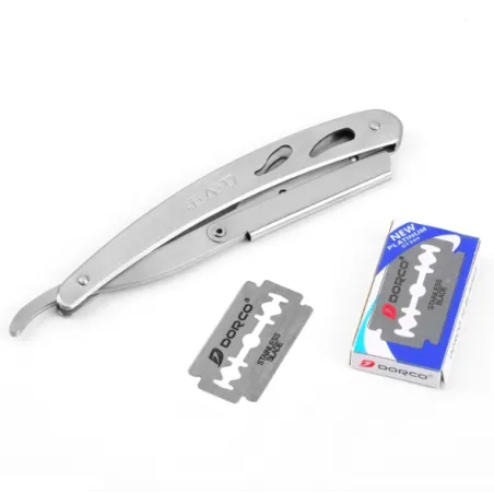 Barber razor - folding knife with 10 bladesShaving