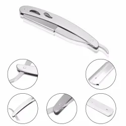Barber razor - folding knife with 10 bladesShaving