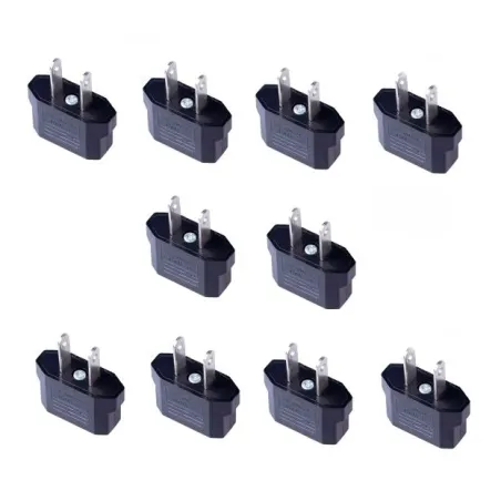 EU to US plug - adapter - converter - 10 piecesPlugs
