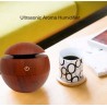 Ultrasonic air humidifier - essential oils diffuser - LED - USB - wooden grain - 130mlHumidifiers
