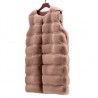 Elegant sleeveless coat - fur vestJackets