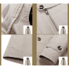 Long hooded jacket - windbreaker - with zipper / buttonsJackets