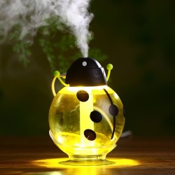 Ultrasonic air humidifier - essential oils diffuser - ladybug shape - USB - LED - 260 mlHumidifiers