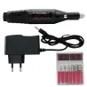 Electric nail drill - nail file - engraving machine - with drill bits - EU plugNail drills