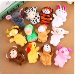 Fingers puppets - animals shape - plush kids dolls - 10 piecesBaby & Kids