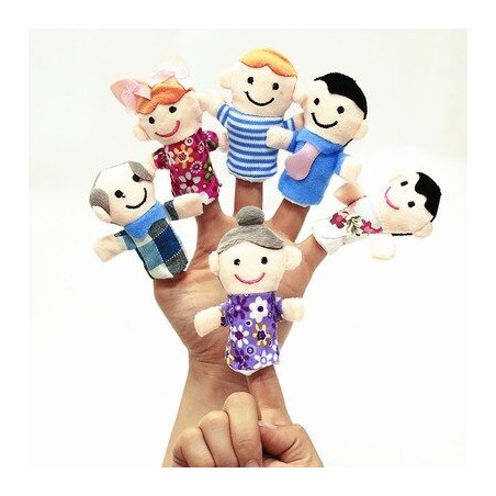 Fingers puppets - cartoon characters - plush kids dolls - 6 piecesBaby & Kids