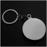 Spinning Russian roulette - rotatable round keychainKeyrings