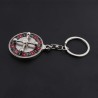 Spinning Russian roulette - rotatable round keychainKeyrings