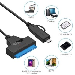SATA to USB 3.0 / 2.0 / type-C - cable - adapter - 2.5 inch external SSD HDDSSD hard drives
