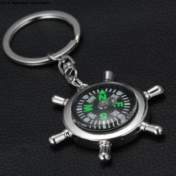 Wheel rudder - compass - keychainKeyrings
