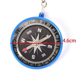 Plastic compass with keychain - camping / survival toolKeyrings