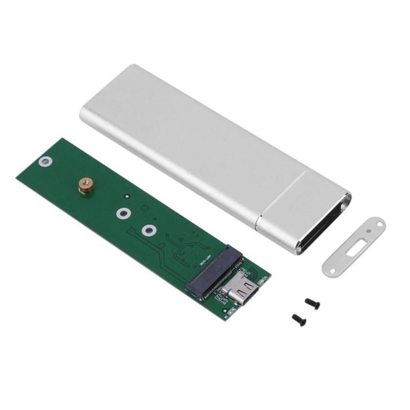USB3.1 type-C - M.2 B Key - NGFF SATA SSD case - external disc enclosure - 10GbpsHDD case